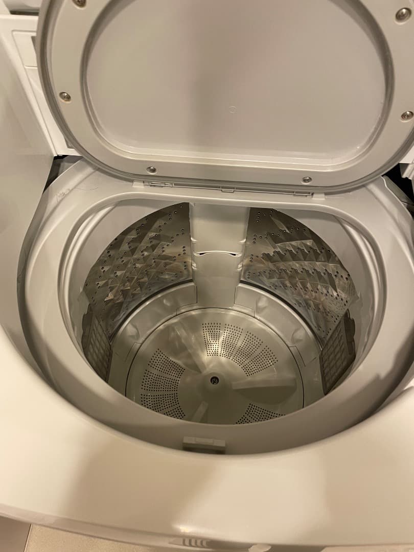 Panasonic 縦型洗濯機　乾燥機能付き　ジャンク品（給水時の黒ホースに傷）
