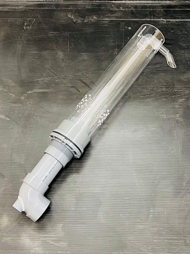 オーバーフロー加工H450用　透明三重管セット　（50Aバルソケタイプ）