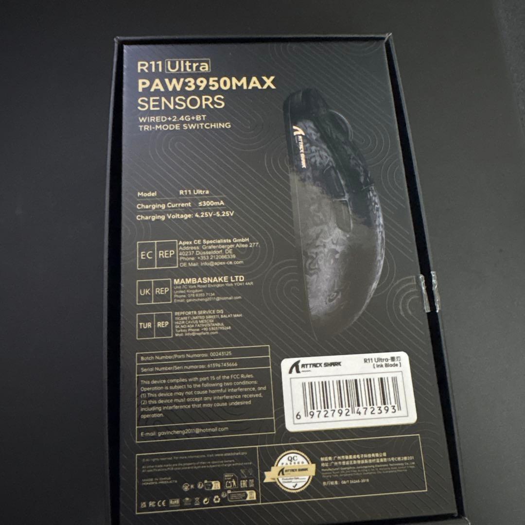 ATTACK SHARK R11-Ultra 黒羽