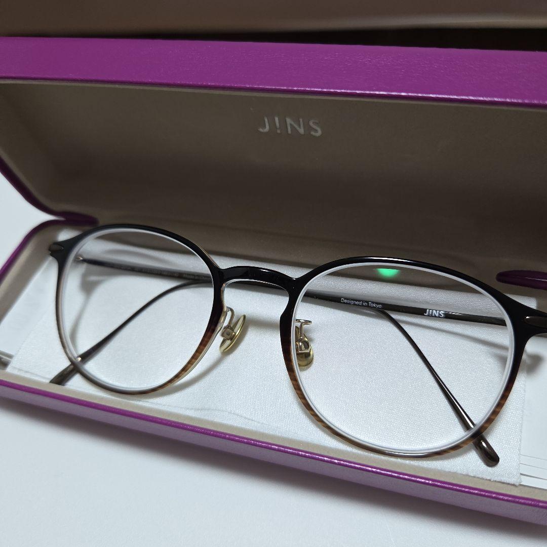 週末まで【新品未使用】JINS★ジーンズ★ 中顔面短縮メガネ　度あり
