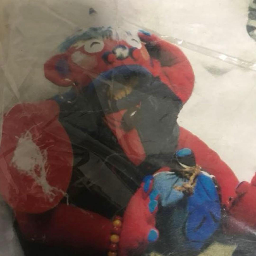 赤鬼　人形　布　ハンドメイド　酒瓶持った鬼　キット