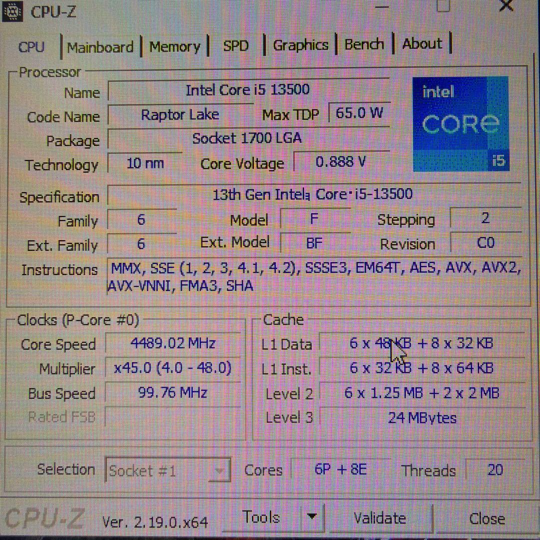 【中古即日対応】Core i5 13500