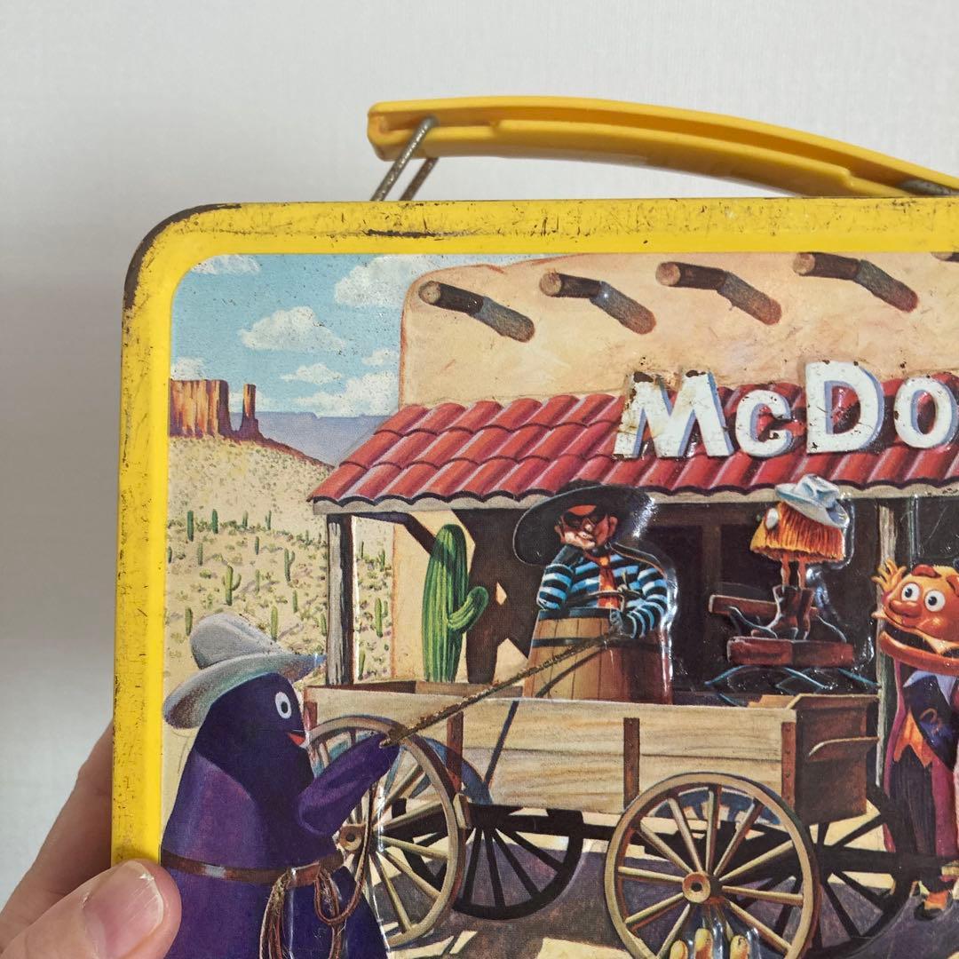 マクドナルド　ヴィンテージ　レトロ　ランチボックス　缶　カーボウイ