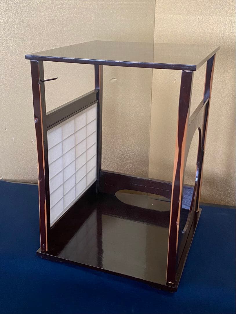 《レ》茶道具 圓能斎好 吉野棚 組立式 塗師 川瀬表完作 共箱　260326A6