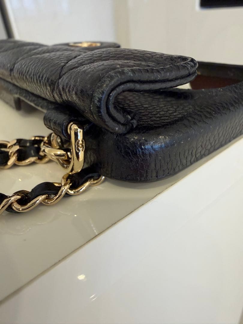 CHANEL iPhone15pro ケース ブラック