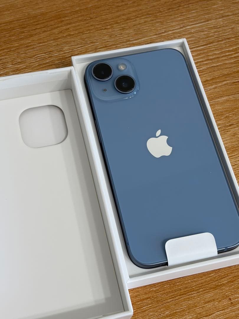 iPhone 14ブルー 本体 箱あり 美品 Apple