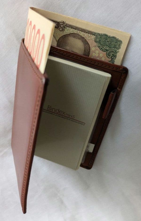 【値下げです】Bindex mini5レザー製 フリーダイアリー