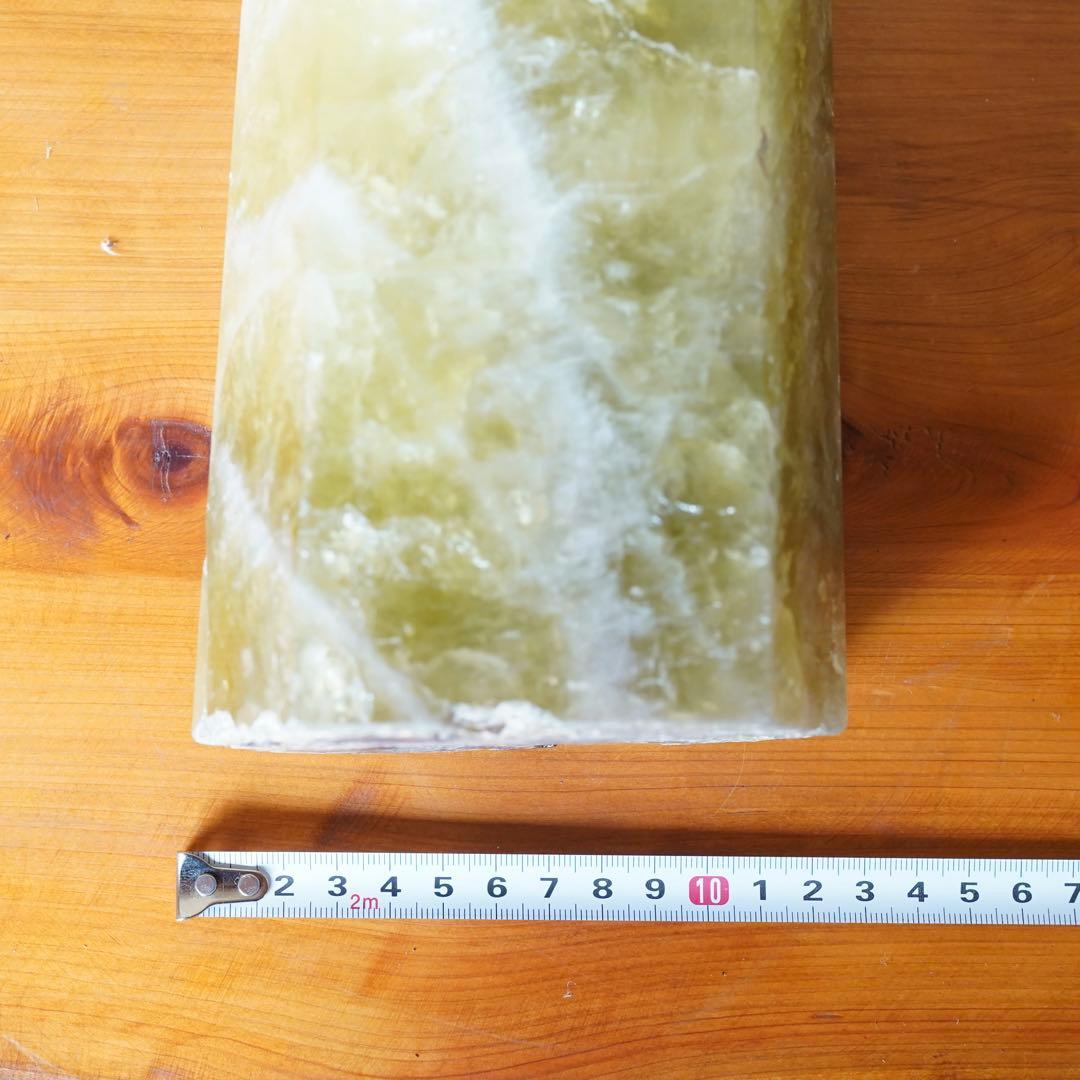 シトリン イエロー 黄水晶 六角柱 ポイント 天然石 台座付 4.1kg