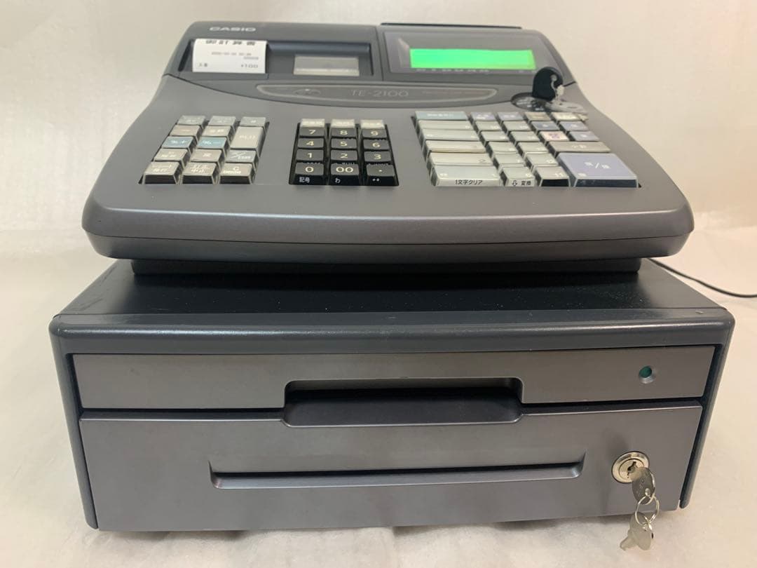 CASIO TE-2100 -15SBK 電子レジスター　人気色　ブラック