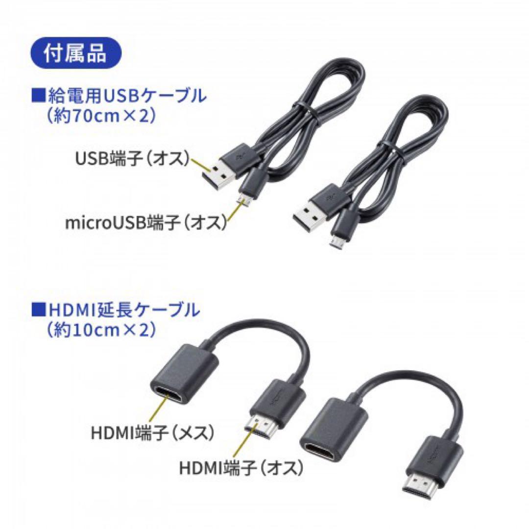 ま*む様 ワイヤレスhdmiエクステンダー VGA-EXWHD10