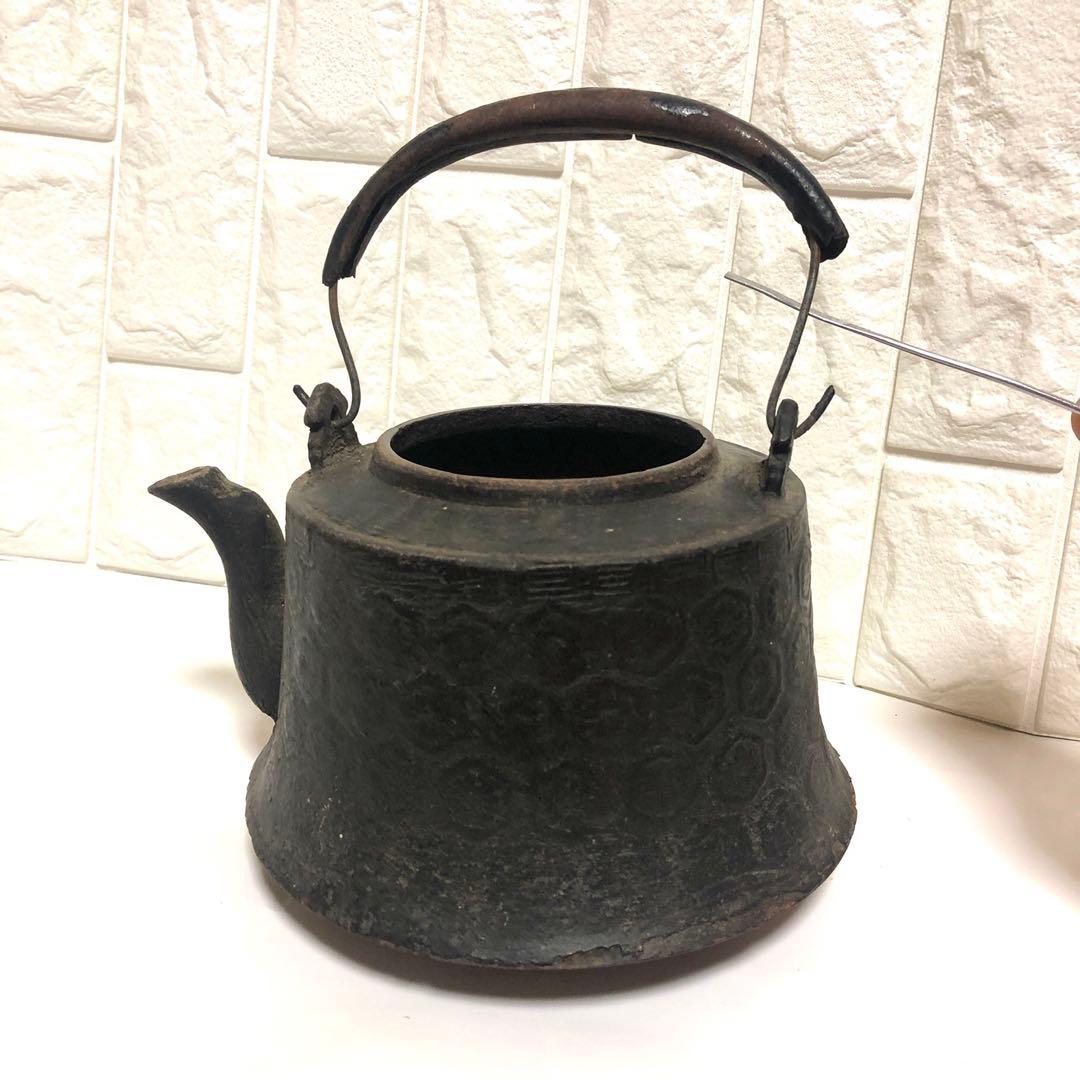 ■時代物 古鉄瓶■アンティーク・骨董・古民具・古道具・工芸・急須・鉄器