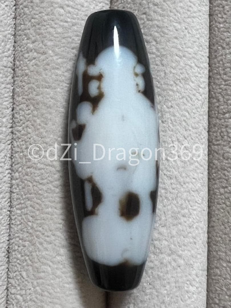 【最高品質】dZi beadsジービーズ 西蔵 至純 白蛇大黒天天珠