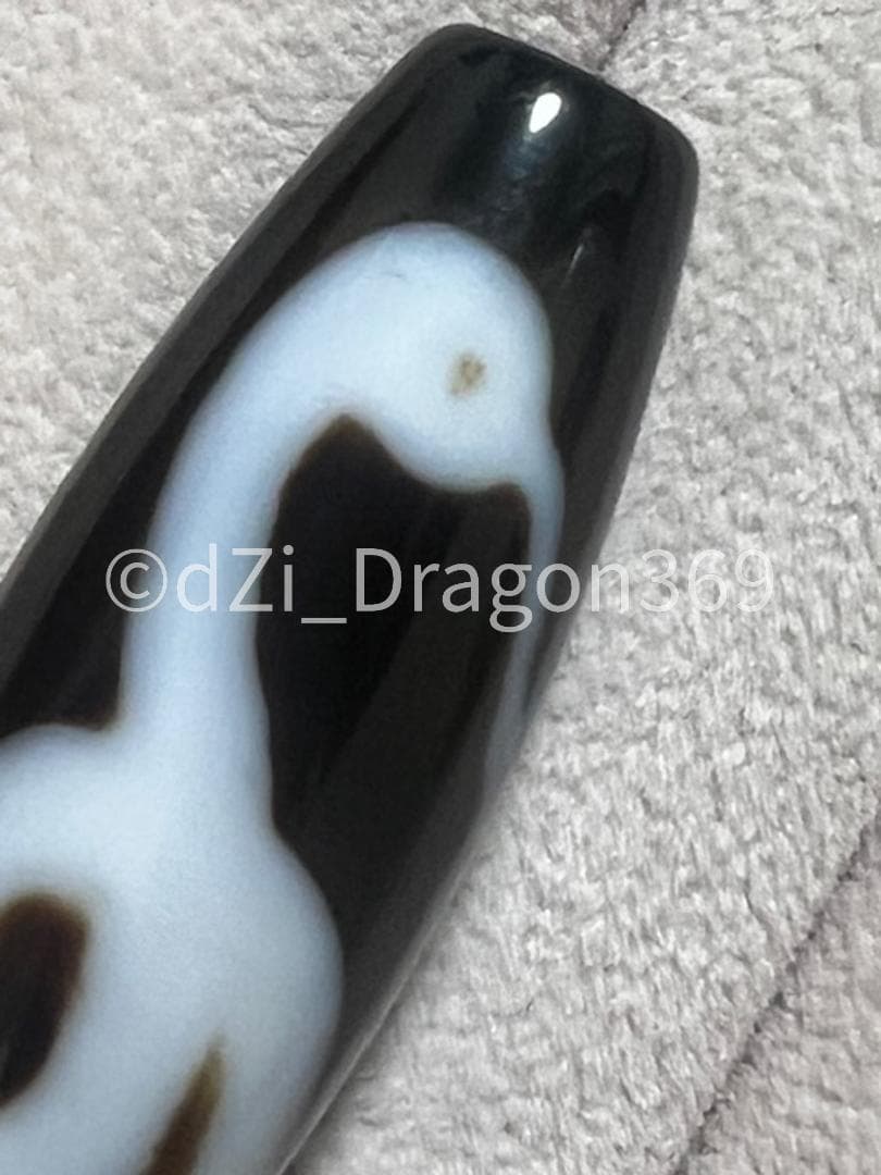 【最高品質】dZi beadsジービーズ 西蔵 至純 白蛇大黒天天珠