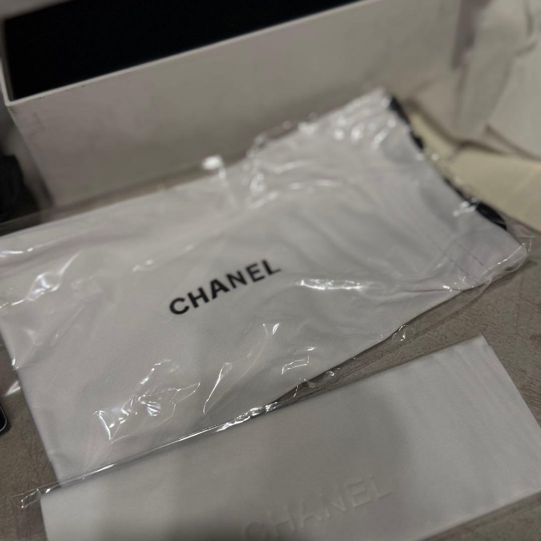 CHANEL ブラック メガネケース キルティング
