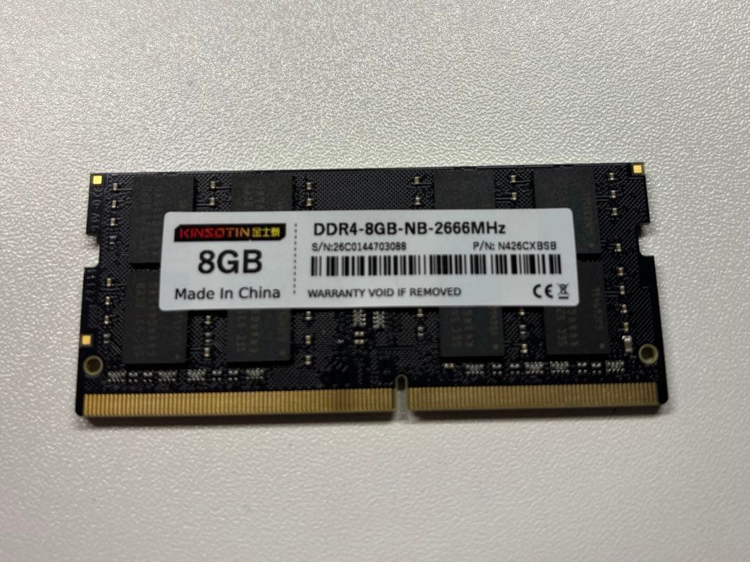 ノンブランドDDR4-2666 SODIMM 8GB×2枚