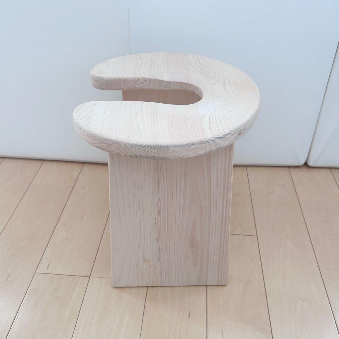 木曽工芸　木製 風呂椅子 癒しの香 国産 ひのき 巾30×奥26.5×高30cm