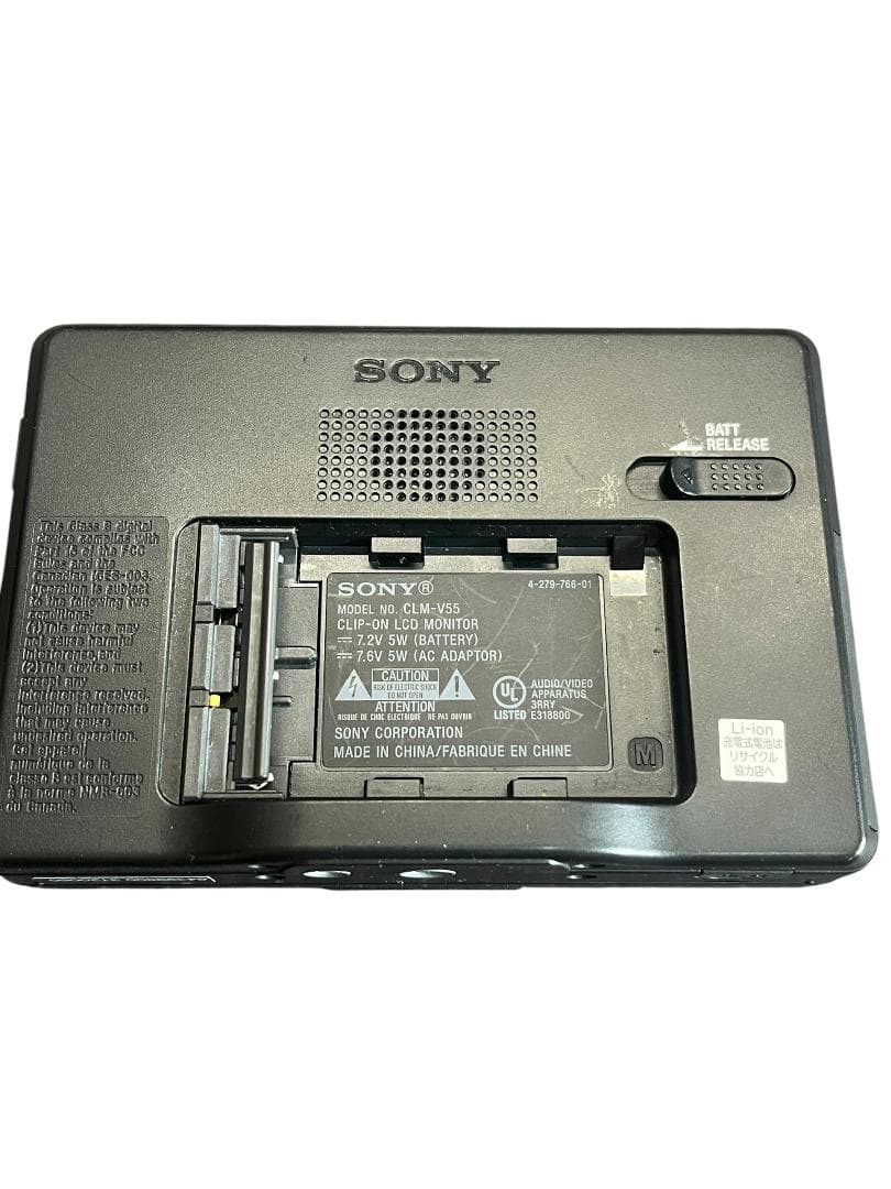即決　ソニー　クリップオン　LCDモニター CLM-V55　5.0型
