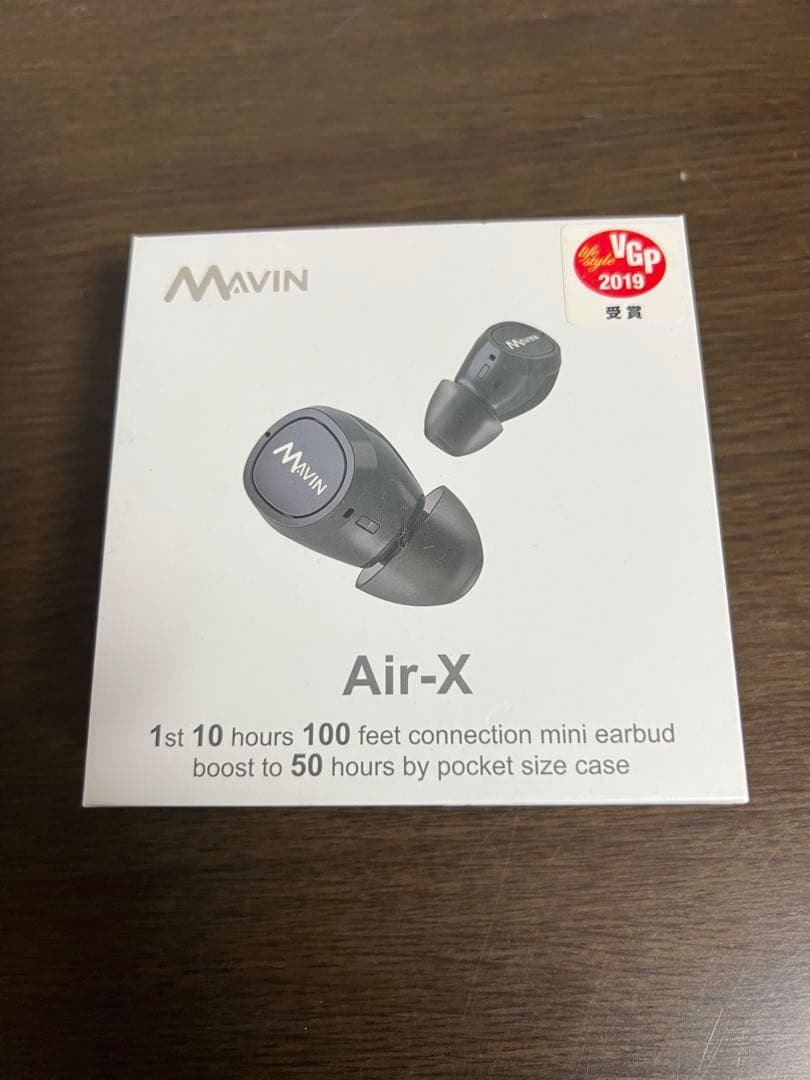 【新品未開封品】ＶＧＰ２０１９受賞　Mavinワイヤレスイヤホン Air-X 黒