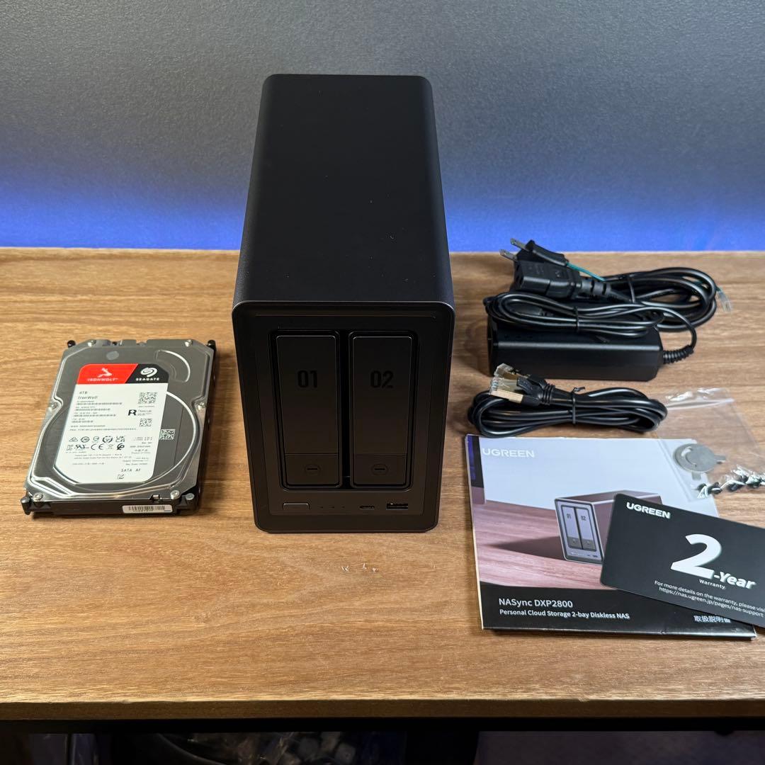 【4TB HDDセット】UGREEN NASync DXP2800（箱無し）
