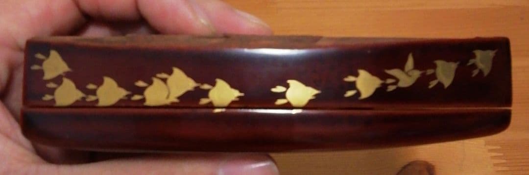 前端春斎　千鳥　蒔絵　舟　香合　共箱　茶道具