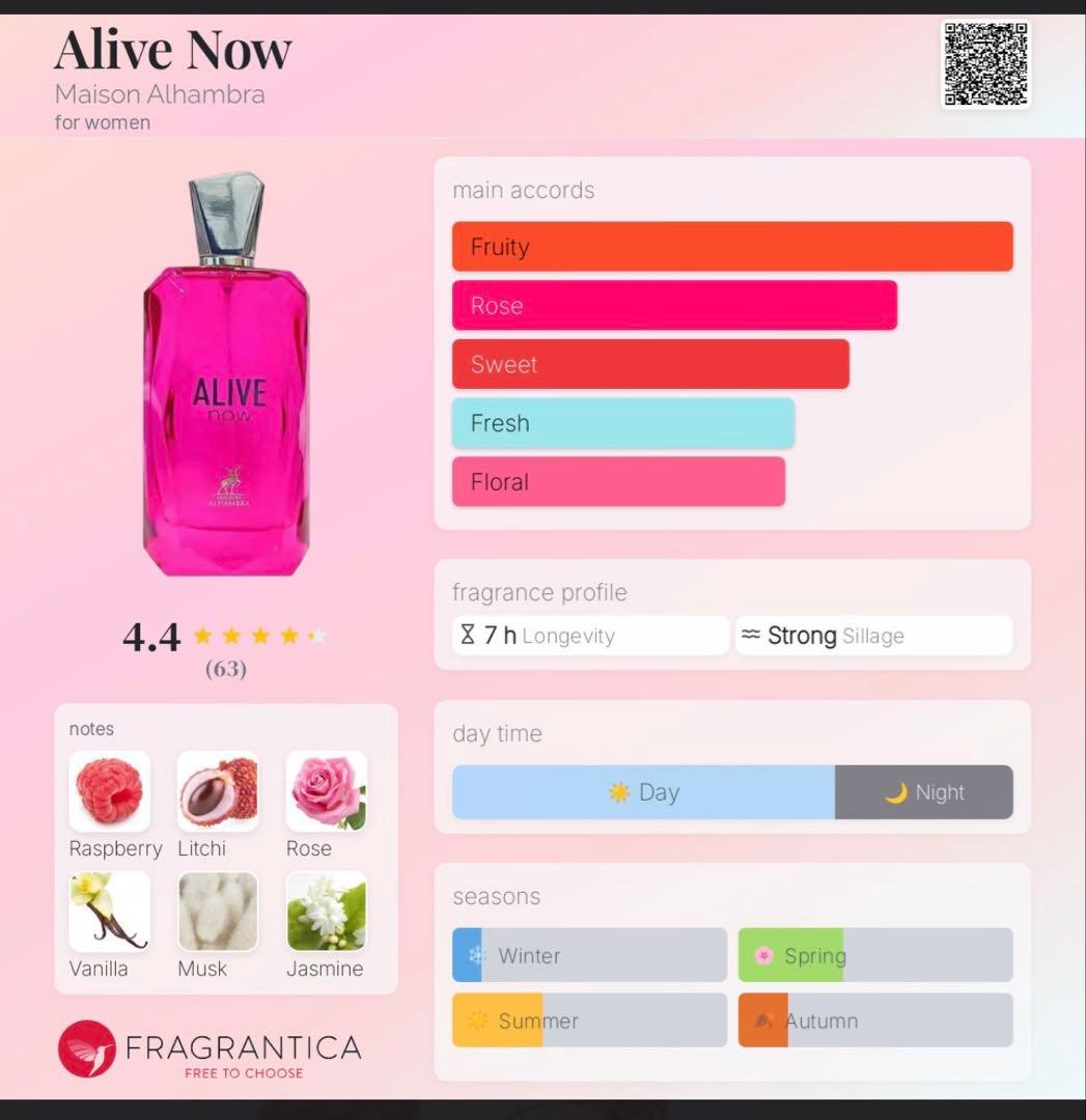 ドバイ香水ALIVE now EDP 100ml