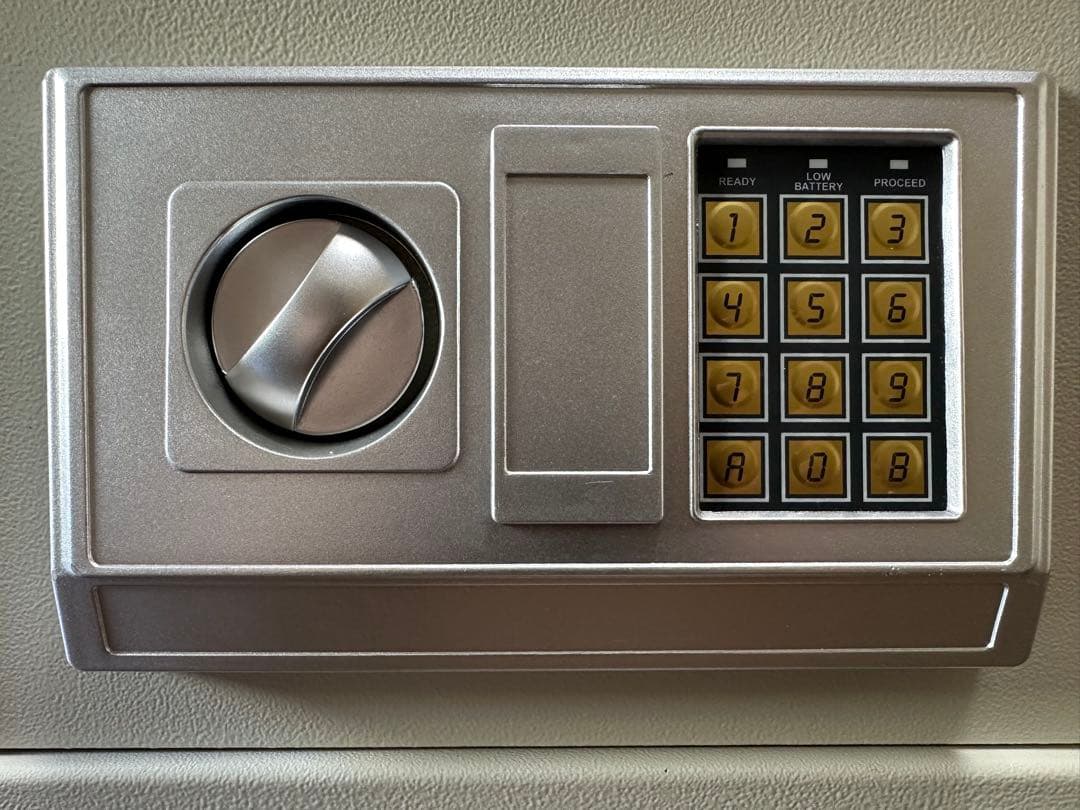 テンキーロック金庫 ブラック セーフティボックス シリンダー錠