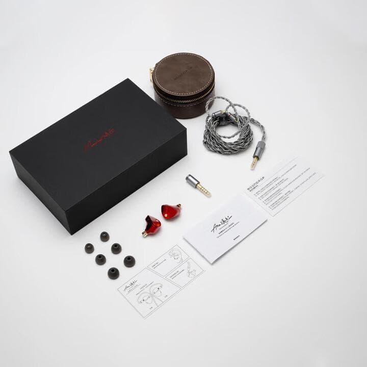 新色　水月雨 MoonDrop Aria 2 イヤホン　真紅