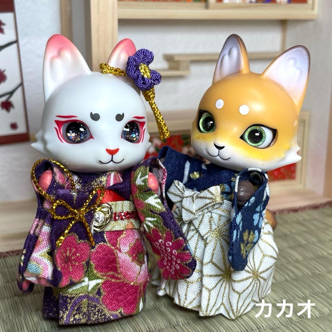 トメオーダーページ　カプセルドール　キツネ　アウトフィット　陰陽師　巫女