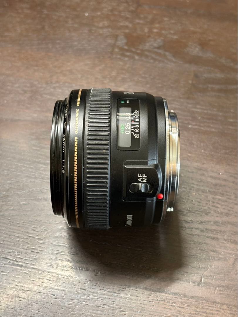 Canon EF28mm F1.8 USM 付属品完備 元箱 ケース フード付
