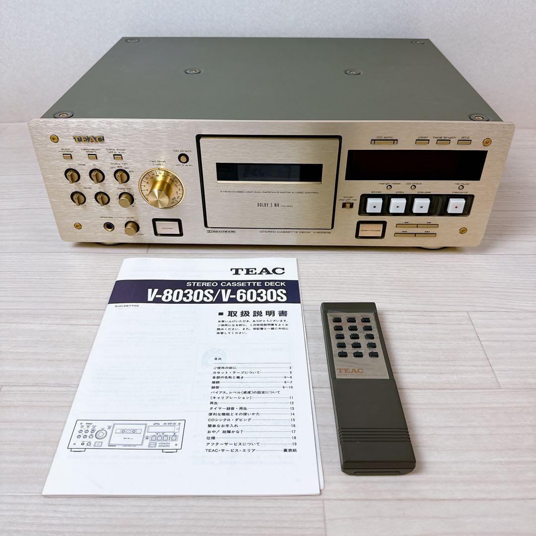 【美品・動作品】TEAC V-6030S カセットデッキ ティアック