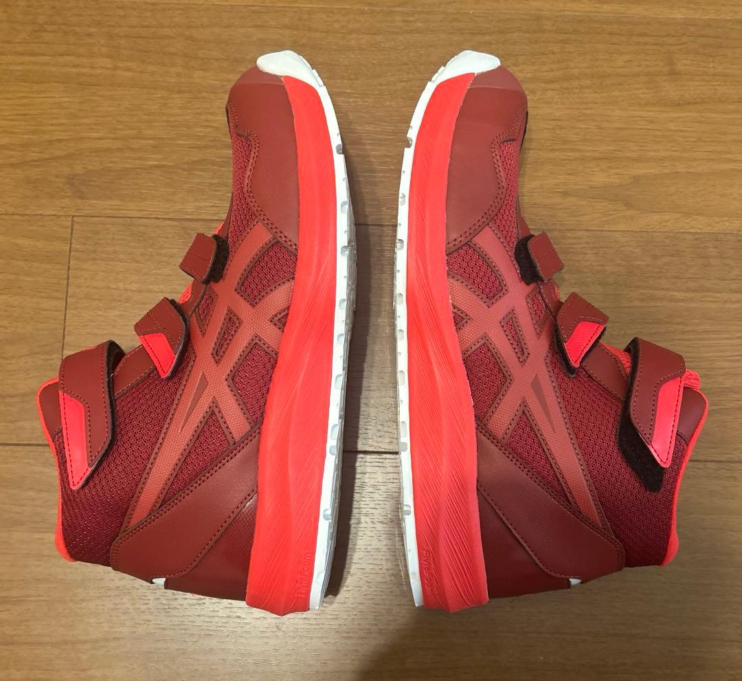 【新品未使用】asicsアシックス ウィンジョブ ハイカット 安全靴 赤