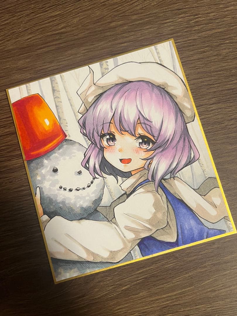 【東方】イラスト色紙【レティホワイトロック】