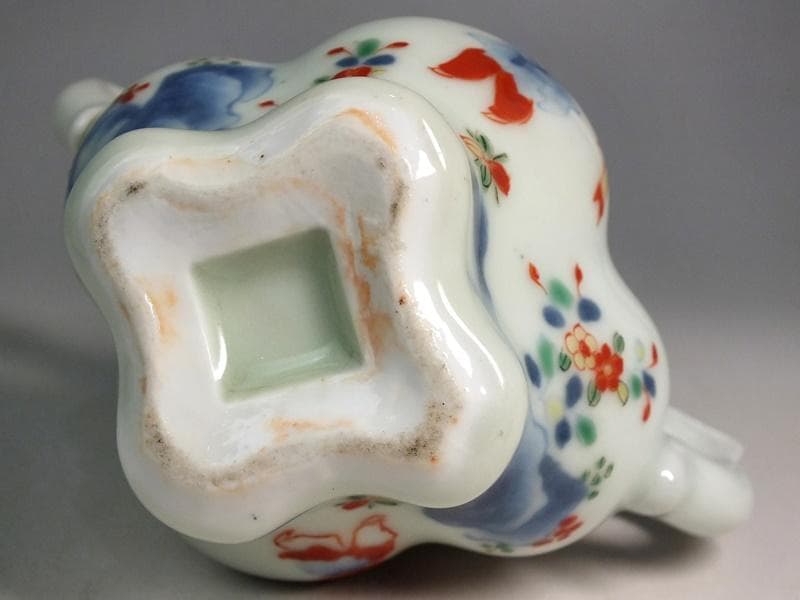 ☆古陶磁 中国 清朝 色絵 香炉 古玩 B6