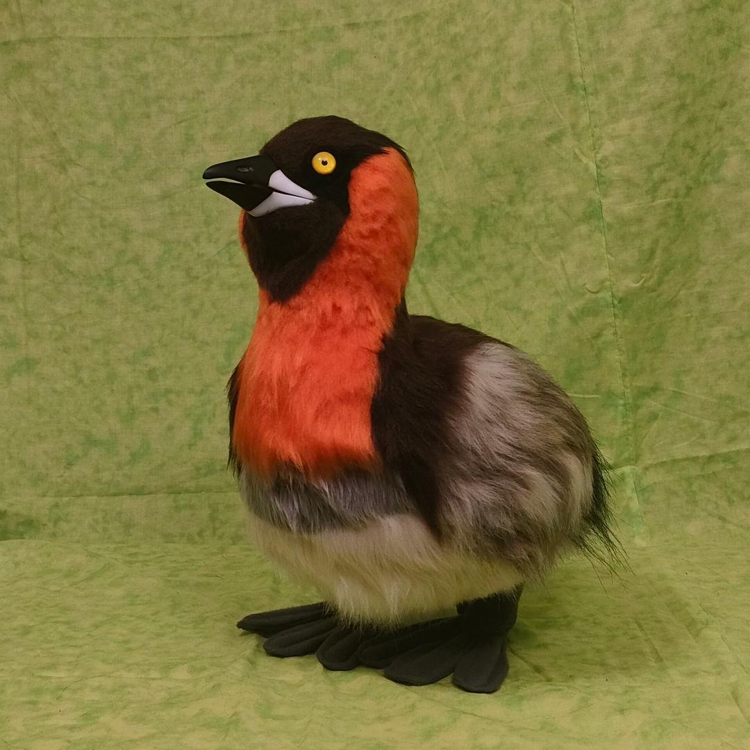 ハンドメイド　ぬいぐるみ　カイツブリ