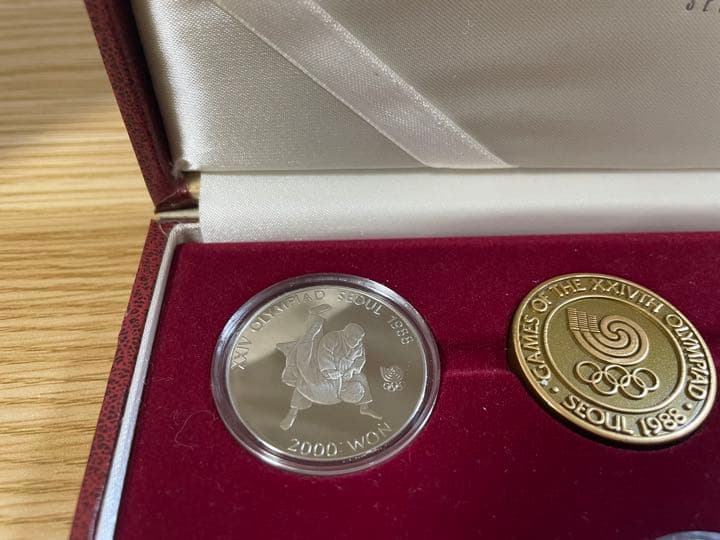 1988年 ソウルオリンピック 公式記念硬貨 6枚セット　特製ケース入り