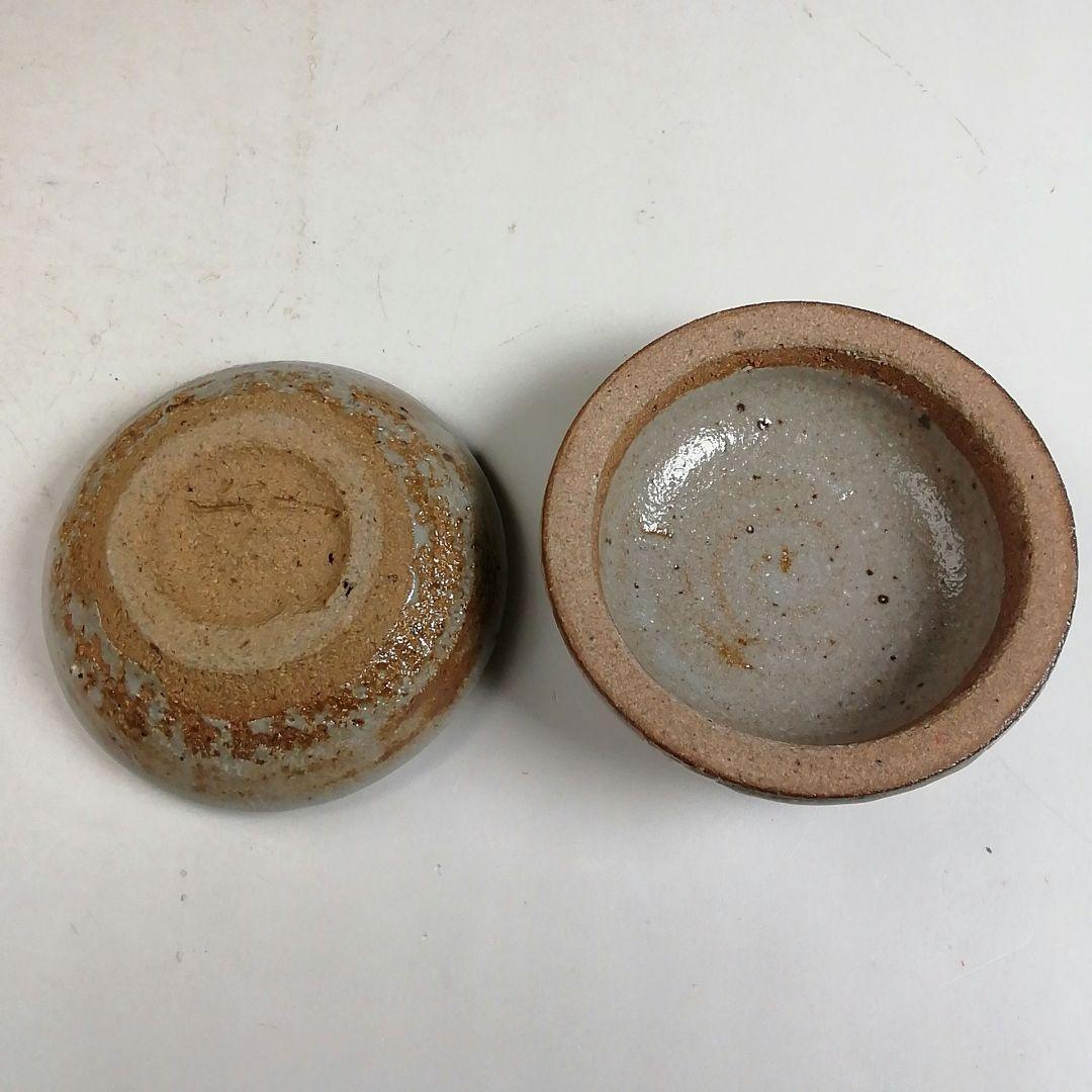 Ｗ３７１　香合　『絵唐津　香合』『鏡山窯　井上公之 造』　共箱　茶道具