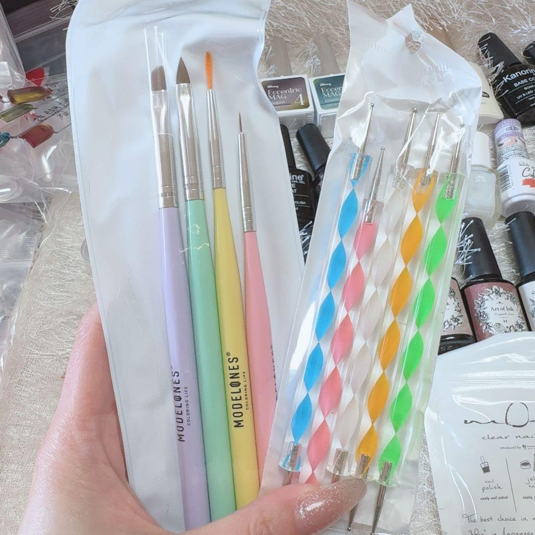 Eccentric MAG ネイル用品まとめ売りジェルインクチップラインストーン