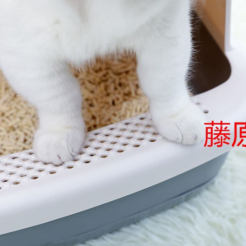 猫トイレ本体 取り外し可能 完全に閉じた猫用トイレ スコップ付き 掃除しやす|