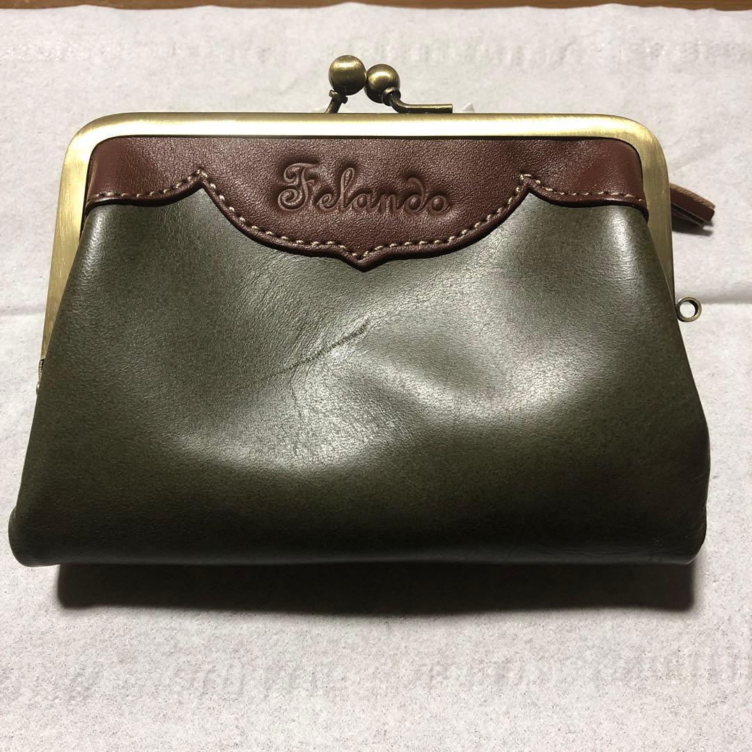 ナダヤ Felando 本革がま口財布 ダコタ