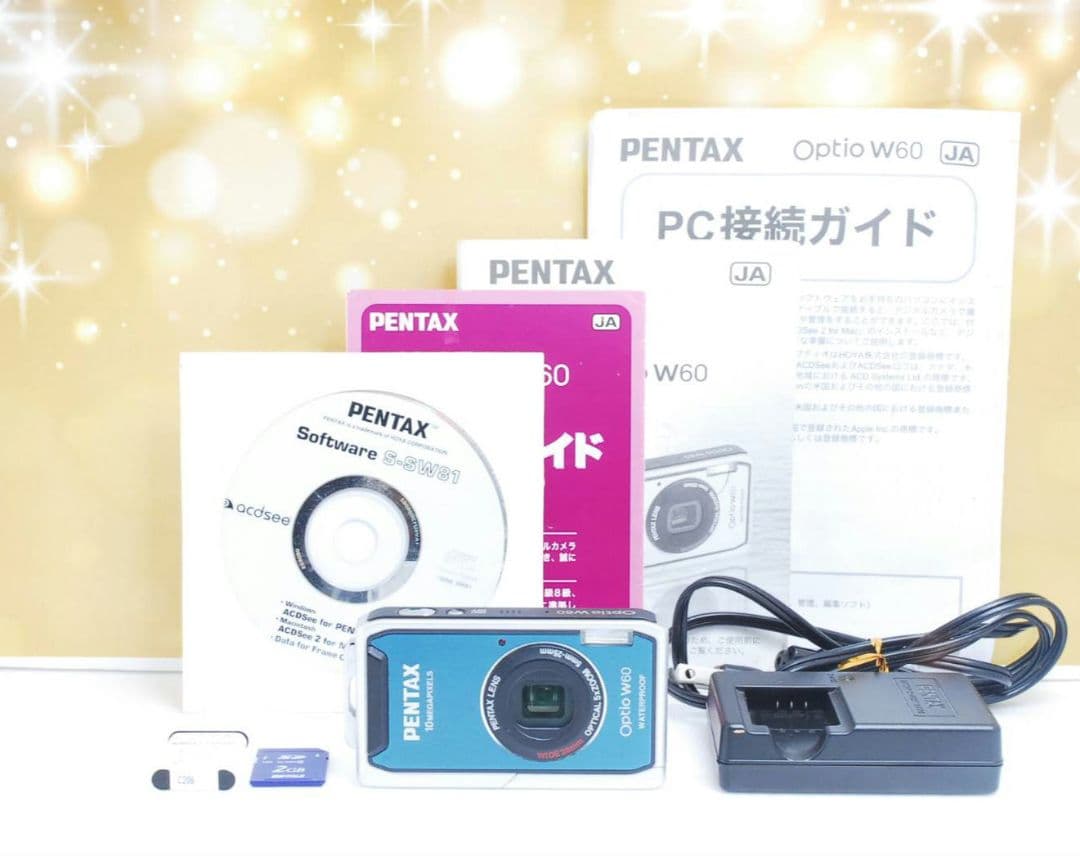 【動作確認済】PENTAX ペンタックス Optio W60 防水 防塵