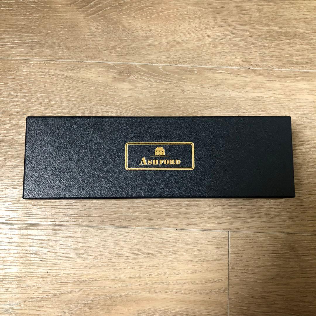 ASHFORD レザー ペンケース 本革 ブラウン