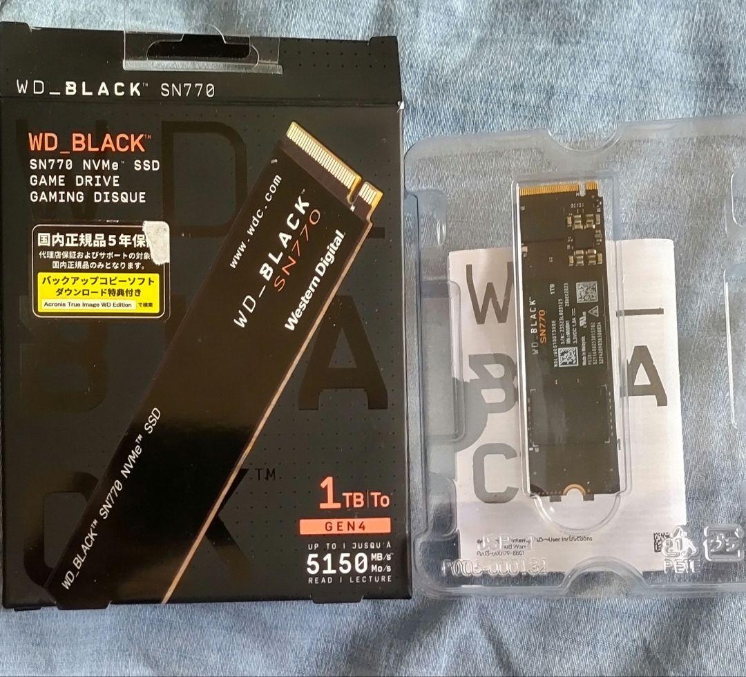 内蔵型SSD WD_BLACK 1TB SN770 NVMe 1TB