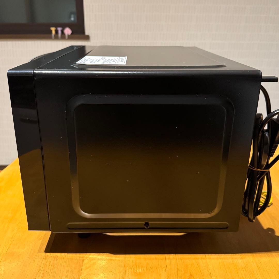 2021年製 ニトリ フラット電子レンジ EM-520X ブラック 18L