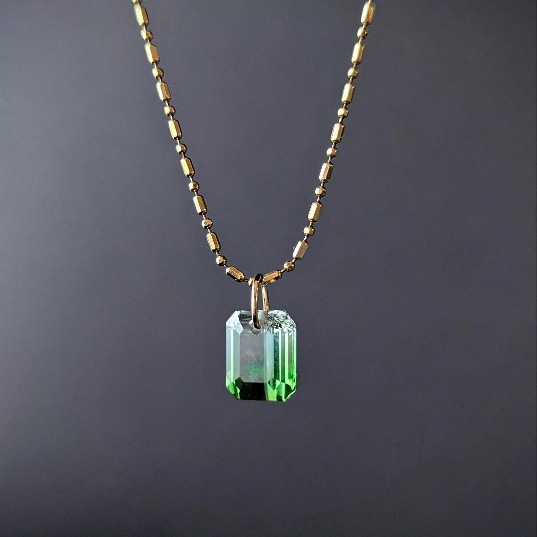 ♢N♢訳あり♢K18 バイカラートルマリン 2.08ct チャ―ム