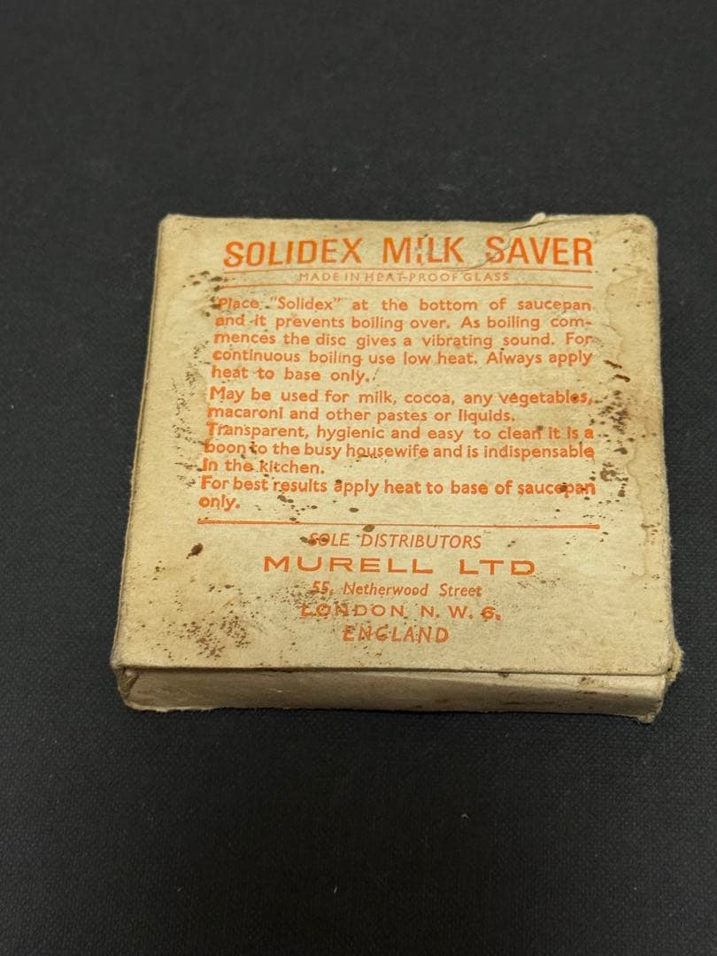 ヴィンテージ1960s ガラスミルク・サーバー Solidex オリジナルBOX