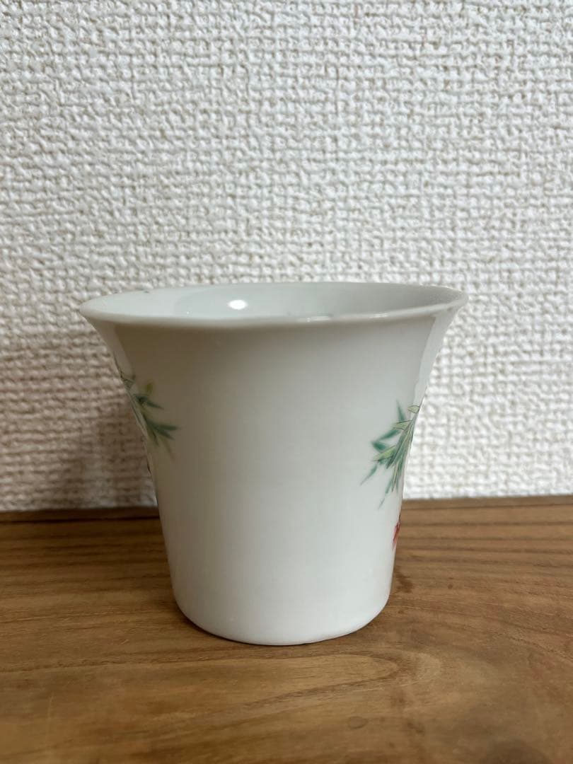 中国古玩 大清光緒年製　花図　酒盃　酒器　ぐい呑骨董 古玩 時代物