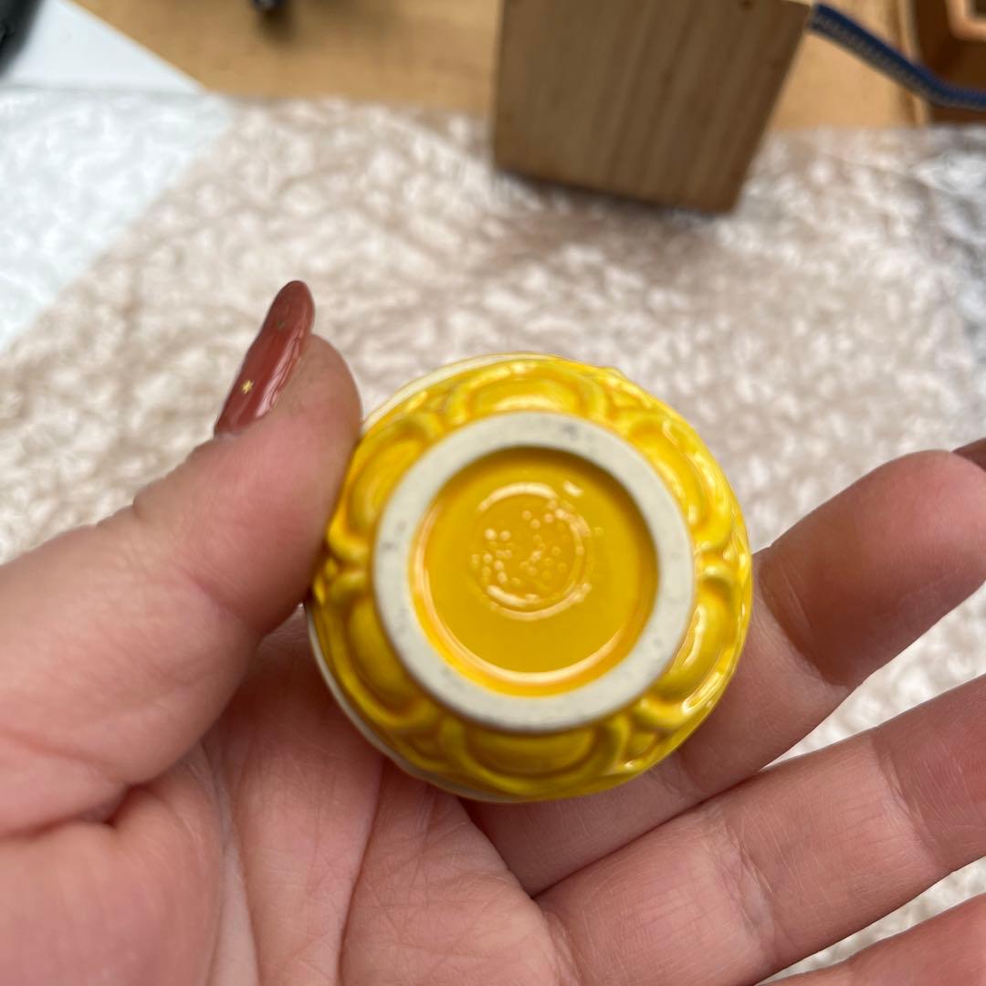 【値下げ】11 陶器 香合 蕗の薹（ふきのとう）香合