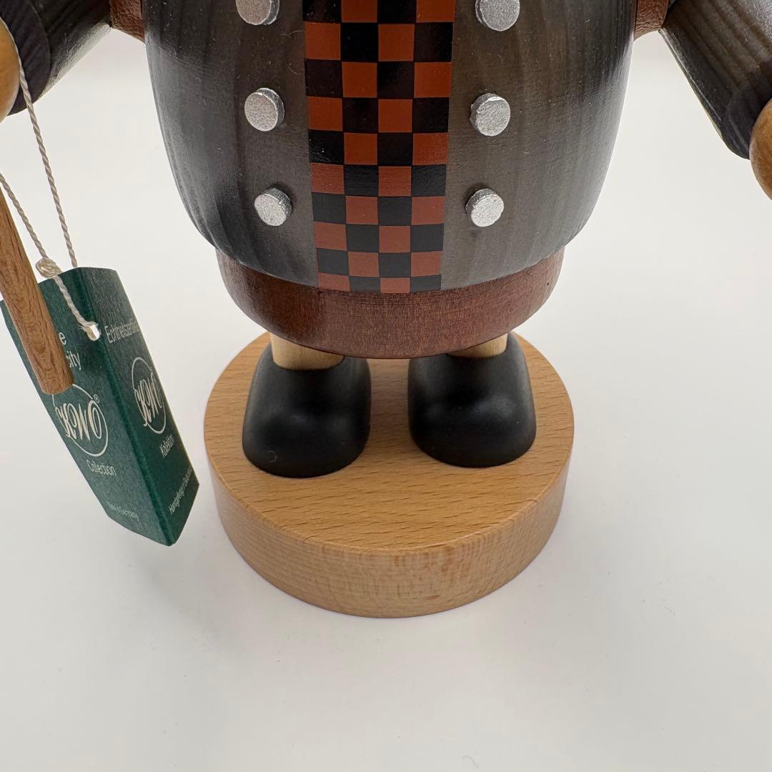 【極美品】KWO 煙出し人形「おもちゃ売り」ドイツ製 証明タグ・底面ラベル付