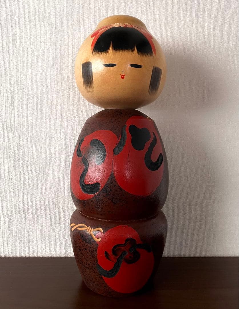 香村 koson こけし 干支 申 三猿 さる kokeshi doll 美しい