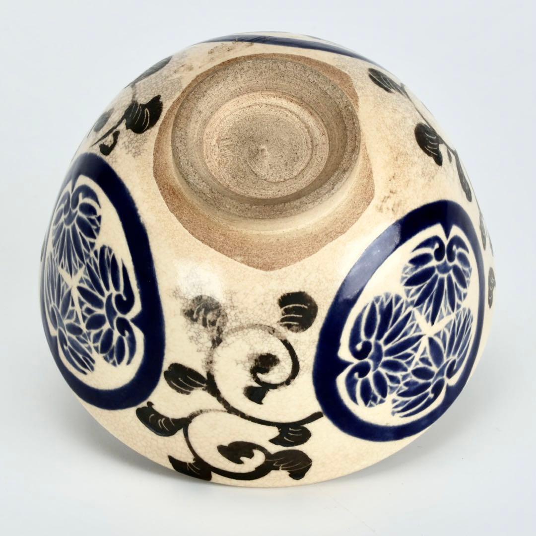 葵紋図茶碗 葵紋 共箱 三つ葉葵紋 茶道具 時代 古美術 葵紋茶碗 江戸時代